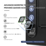 Biometric Wall Safe with Gas Strut for Quick Access - Secret Stashing - Concealment Furniture, Diversion Safes, Home Security Safes