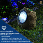 Rock Solar Spotlight with Built in Key Hider - Diversion Safes - Hide your stash and money in everyday items that contain secret compartments, if they don't see it, they can't get it -Secret Stashing