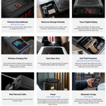Biometric Smart Safe with Built-in Wireless Phone Charger - Secret Stashing - Concealment Furniture, Diversion Safes, Home Security Safes