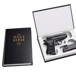 Concealed Gun Storage - Bible Book Safe for Compact Handguns - Diversion Safes - Hide your stash and money in everyday items that contain secret compartments, if they don't see it, they can't get it -Secret Stashing