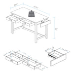 Work Desk Side with Concealed Drawer - Secret Stashing - Concealment Furniture, Diversion Safes, Home Security Safes