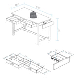 Work Desk Side with Concealed Drawer - Concealment furniture and gun concealment furniture to hide your money, pistol, rifle or other weapons, keep guns safe away from kids with hidden compartment furniture -Secret Stashing