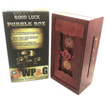 Money and Gift Card holder in a Wooden Magic Trick lock with hidden Compartment- Cool puzzles and brain teasers try and solve the puzzle and find the secret compartment and hidden door, great gift ideas -Secret Stashing