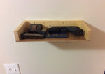 Rustic wood floating shelf with hidden compartment - Concealment furniture and gun concealment furniture to hide your money, pistol, rifle or other weapons, keep guns safe away from kids with hidden compartment furniture -Secret Stashing