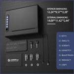 Biometric Wall Safe with Gas Strut for Quick Access - Secret Stashing - Concealment Furniture, Diversion Safes, Home Security Safes