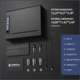 Biometric Wall Safe with Gas Strut for Quick Access - Secret Stashing - Concealment Furniture, Diversion Safes, Home Security Safes