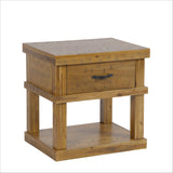 Wood End Table/ Night Stand With One Drawer And One Concealed Pistol Drawer - Secret Stashing - Concealment Furniture, Diversion Safes, Home Security Safes