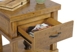 Wood End Table/ Night Stand With One Drawer And One Concealed Pistol Drawer - Secret Stashing - Concealment Furniture, Diversion Safes, Home Security Safes