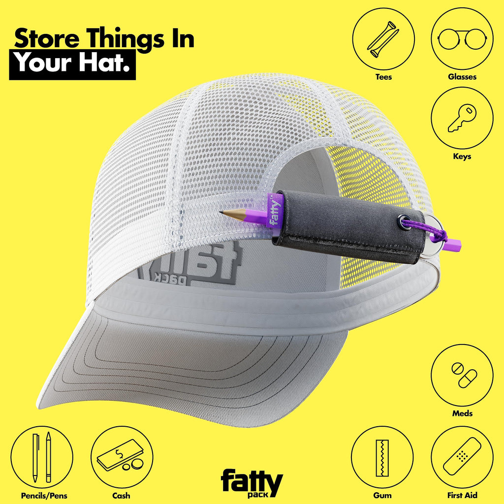 FATTYPACK - Attachable Storage Pocket For Hats – Secret Stashing