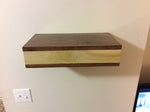 Rustic wood floating shelf with hidden compartment - Concealment furniture and gun concealment furniture to hide your money, pistol, rifle or other weapons, keep guns safe away from kids with hidden compartment furniture -Secret Stashing