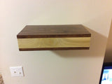 Rustic wood floating shelf with hidden compartment - Concealment furniture and gun concealment furniture to hide your money, pistol, rifle or other weapons, keep guns safe away from kids with hidden compartment furniture -Secret Stashing