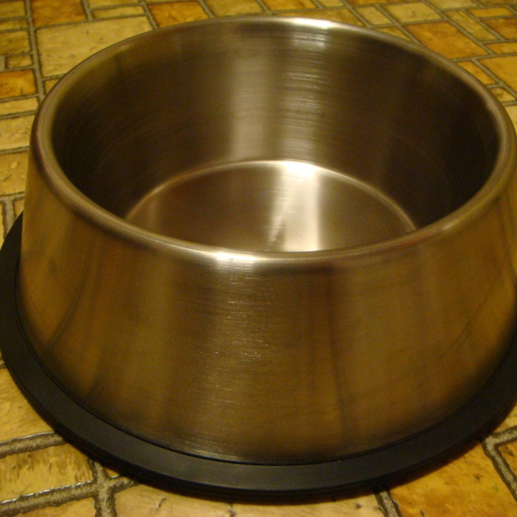 Big Dog Bowl Stainless Steel Gold Pet Bowl