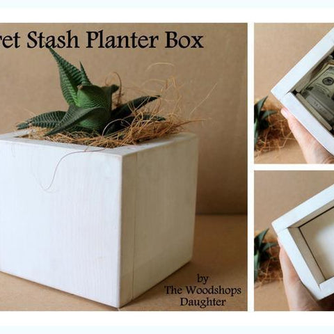 Plant Pot with Secret Hiding Spot - Secret Compartment Decor with hidden compartments to stash your valuables -Secret Stashing