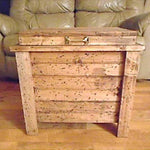 Wood Storage Box with Hidden Compartment - Secret Stashing - Concealment Furniture, Diversion Safes, Home Security Safes