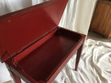 Red Secret Table - Concealment furniture and gun concealment furniture to hide your money, pistol, rifle or other weapons, keep guns safe away from kids with hidden compartment furniture -Secret Stashing