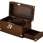 HANDCRAFTED ROSEWOOD Secret Compartment Box - Secret Stashing - Concealment Furniture, Diversion Safes, Home Security Safes