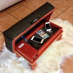 Hidden storage stool - Concealment furniture and gun concealment furniture to hide your money, pistol, rifle or other weapons, keep guns safe away from kids with hidden compartment furniture -Secret Stashing