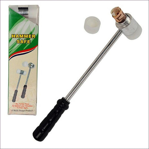 Discrete Secret Hidden Stash Storage Hammer - Secret Stashing - Concealment Furniture, Diversion Safes, Home Security Safes
