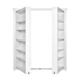 White Out-Swing Bookcase Door - Concealment furniture and gun concealment furniture to hide your money, pistol, rifle or other weapons, keep guns safe away from kids with hidden compartment furniture -Secret Stashing